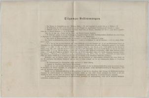 Ausztria / Bécs 1882. "Osztrák Vöröskereszt" kötvénye 10G értékben, szárazpecséttel, &quot...