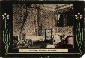 Szentantal, Svaty Anton, Sväty Anton; kastély belső, hálószoba. Joerges / castle interior, bedroom. Art Nouveau (EM)