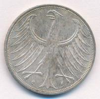 NSZK 1973D 5M Ag T:2  
FRG 1973D 5 Mark Ag C:XF
Krause KM#112.1