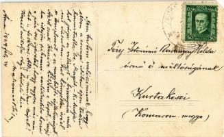 1929 Alsóárma, Orma, Arma (Málas); Malcomes kastély télen. Hátoldalon Malcomes Béla báró levele / ca...