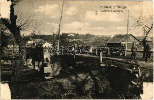 1921 Ipolynyék, Nekyje, Vinica; látkép, út / road (felszíni sérülés / surface damage)