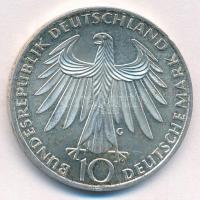 NSZK 1972G 10M Ag "Olimpia-München / Atléták" T:1- (eredetileg PP) patina FRG 1972G 10 Mar...
