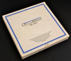 Otto von Bismarck emléktál, matricás, jelzett, minimális kopással, d: 19,5 cm