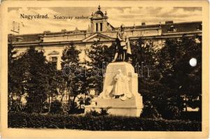 1913 Nagyvárad, Oradea; Szacsvay Imre szobor. Kiadja Benkő Arthur / statue of Imre Szacsvay, martyr of the Hungarian Revolution in 1848 (lyukasztott / punched hole)
