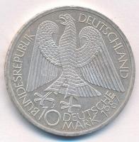 NSZK 1987J 10M Ag "750 éves Berlin" T:1- FRG 1987J 10 Mark Ag "750th Anniversary of B...