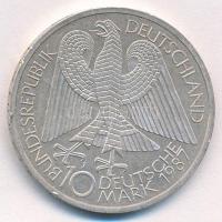 NSZK 1987J 10M Ag "750 éves Berlin" T:1- ph FRG 1987J 10 Mark Ag "750th Anniversary o...