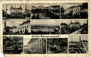 Máramarossziget, Sighetu Marmatiei; mozaiklap / multi-view postcard (EM)