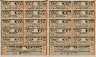 Német Harmadik Birodalom 1938. "A Német Birodalom 4 1/2%-os kölcsön kötvény" 100M-ről (3x)...