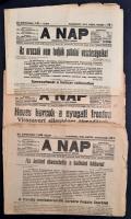 1915-1917 A nap három lapszáma érdekes háborús hírekkel
