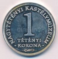 Pató Róza (1934- ) 2004. Nagytétényi Kastélymúzeum - 1 Tétényi Korona ezüstözött fém emlékérem (42,5mm) T:1 (eredetileg PP)
