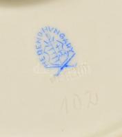 Herendi Eton mintás tál, kézzel festett, jelzett apró kopásokkal, 36,5×27,5 cm