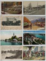 Érdekes képeslap tétel, 70 db lap, főleg külföldi: osztrák, cseh, német városképek és motívum lapok zömmel az 1910-es évekből