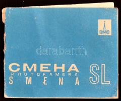 Smena SL fényképezőgép Lomo T-43 4/40 objektívvel, leírással, saját tokjával, jó állapotban