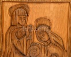 Faragott úti szárnyas oltár, jelzés nélkül, 24×16 cm