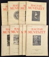 1929 Magyar Művészet V. évf. 1-10 sz. Teljes évfolyam. Papírkötés, a gerinceken szakadásokkal.