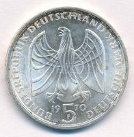 NSZK 1970F 5M Ag "Ludwig van Beethoven születésének 200. évfordulója" T:1- patina FRG 1970...