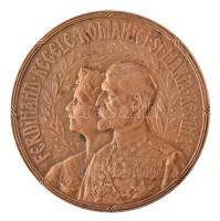 Románia 1922. I. Ferdinánd koronázása Br emlékérem. Szign.: C. Kristescu (45mm) T:2 Romania 1922. Coronation of Ferdinand I Br commemorative medallion. Sign.: C. Kristescu (45mm) C:XF