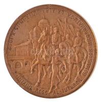 Románia 1922. "I. Ferdinánd koronázása" Br emlékérem. Szign.: C. Kristescu (45mm) T:2
Rom...