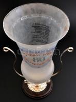 Gyarmati Dezső (1927-2013) olimpiai bajnok vízilabdázó 80. születésnapjára készített egyedi muránói ...