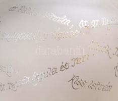 Gyarmati Dezső (1927-2013) olimpiai bajnok vízilabdázó 80. születésnapjára készített egyedi muránói ...