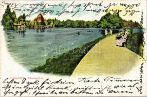 1907 Budapest XIV. Városligeti tó, korcsolyacsarnok