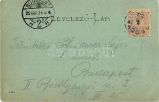 1899 Orsova, látkép holdfényben. Kiadja G. Hutterer 712. / general view, in moonlight