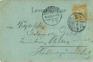 1902 Orsova, Kronenkapelle / Korona kápolna holdfényben / chapel in moonlight (EK)