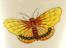 Herendi Viktória mintás kis váza, kézzel festett, jelzett, kis kopásnyomokkal, m: 11,5 cm