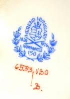 Herendi Viktória mintás kis váza, kézzel festett, jelzett, kis kopásnyomokkal, m: 11,5 cm