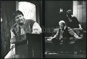 cca 1980-2000 Farkas Tamás (1925-2014): 5 db színészfotó, közte Szerednyey Béla, Gálvölgyi János, Ká...