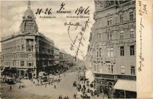 1906 Budapest VI. Andrássy, Pesti Első Hazai Takarékpénztár Fiókpénztára