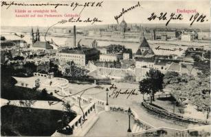 1906 Budapest I. Kilátás az Országház felé