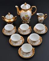 Bavienthal mokkás készlet, matricás, jelzett, kopás nyomokkal