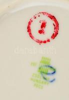 Zsolnay kis tálkák Limoges kis kiöntő, matricás, jelzett, apró kopásnyomokkal, d:8 cm (6×), m:10 cm