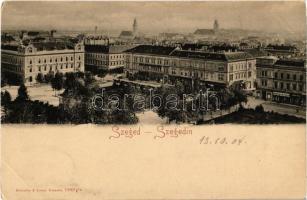 Szeged, tér, Mayer Ferdinand és fia, Lukács Mór és Weiner Antal üzlete