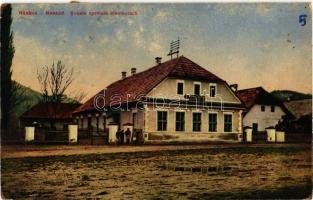 1927 Naszód, Nasaud; Scoala normala elementara / Elemi iskola. Kiadja M. Onisor / elementary school (kopott sarkak / worn corners)