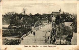 Nagyajta, Aita Mare; látkép, híd, Unitárius vártemplom / street, bridge, Unitarian fortified church, castle church (felületi sérülés / surface damage)