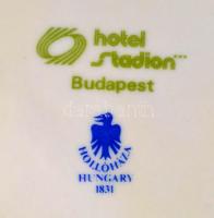 Hollóházi fedeles kis váza, ékszeres dobozka, korsó, matricás, jelzett, hibátlan, m:3-18 cm