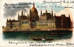 1906 Budapest V. Országház, litho