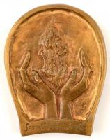 1996- "Feleki László / Sportújságíró Díj" Br díjplakett Szign.: HK (100x124mm) T:2