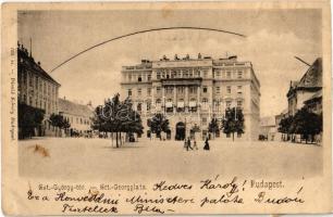 1902 Budapest I. Szent György tér, Honvédelmi Minisztérium. Kiadja Divald Károly 195. sz. (ázott / wet damage)