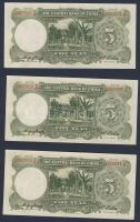 Kína/Köztársaság/Central Bank 1936. 5Y (5x) egymásutáni sorszámmal T:I
