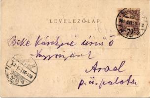 1901 Budapest V. Országház, Parlament. Divald Károly 7. sz. (ázott / wet damage)