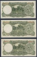 Kína/Köztársaság/Central Bank 1936. 5Y (5x) egymásutáni sorszámmal T:I