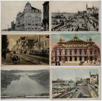 37 db RÉGI külföldi városképes lap, vegyes minőség / 37 pre-1945 European town-view postcards, mixed quality