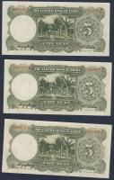 Kína/Köztársaság/Central Bank 1936. 5Y (5x) egymásutáni sorszámmal T:I