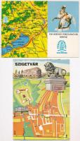 15 db MODERN használatlan magyar városképes lap / 15 modern unused Hungarian town-view postcards