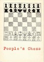 Peoples Chess. Leeds Postcards s: Andrew Squire - MODERN postcard