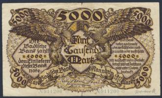 Német Birodalom/Weimari Köztársaság/Baden/Badische Bank 1918. 100M + 1922. 5000M + 1923. 10000M T:II...