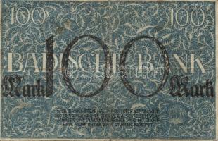 Német Birodalom/Weimari Köztársaság/Baden/Badische Bank 1918. 100M + 1922. 5000M + 1923. 10000M T:II...